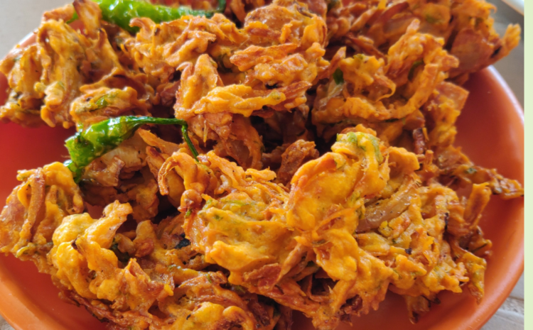 Pyaz ka Pakoda full plate